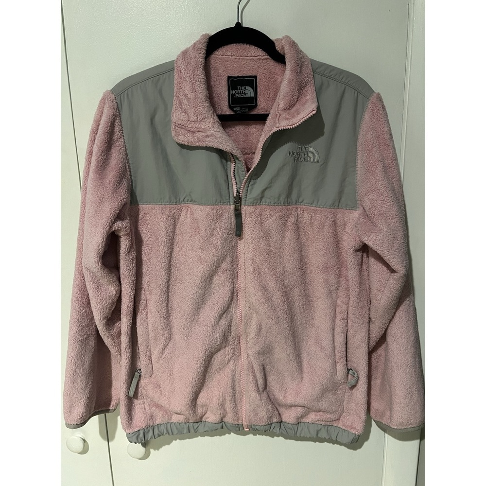 The North Face DENALI Alpine Jacket (Girl's XL) Pink Gray Teddy‎